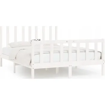 Postel Čalouněná postel VidaXL 160x200 cm bílá