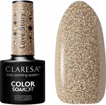 Lak na nehty HYBRIDNÍ LAK S BROKÁTEM ZLATÝ