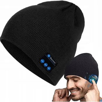 Čepice Čepice beanie Bluetooth Nabíjecí čepice beanie s vestavěným