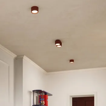 SOLLUX LIGHTING Stropní světlo RIBLA, okrová, Ø 10 cm, kov, GX53 okrový 1 x 10 W LED - Doprava zdarma