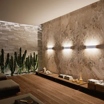 Lampička Linea Light Nástěnné svítidlo LED Satori, šířka 30,5 cm, bílá, 2 700 K, hliník LED 17 W celkem - Doprava zdarma