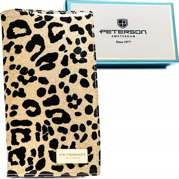 Peterson dámská peněženka z pravé kůže, zlatá