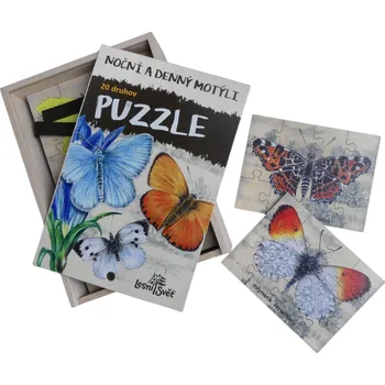 Puzzle Lesní svět Sada Puzzle - Nočné a denné motýle SK