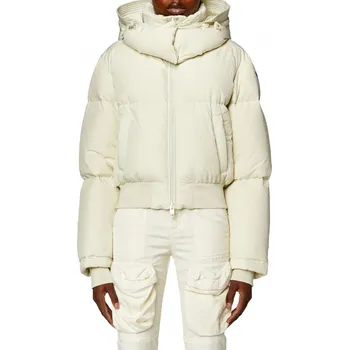 Dámská větrovka BUNDA DIESEL W-PEYT-SHORT JACKET SILVER GREEN