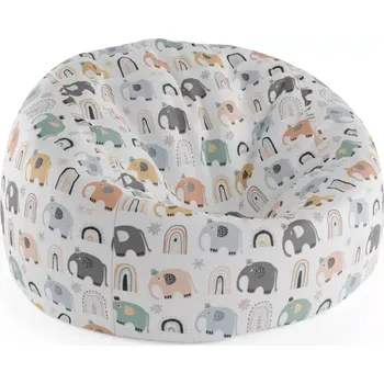 Sedací pytel Sablio Sedací vak Cocoon Animovaní sloni - 115 x 75 x 45 cm