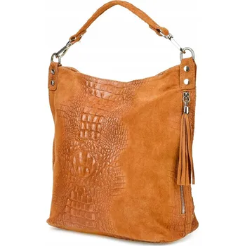 Kabelka Beltimore shopper kabelka z pravé kůže hnědá