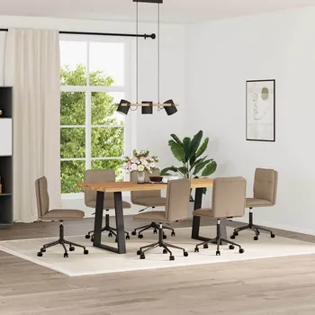 Jídelní židle Jídelní židle 4 ks krémové umělá kůže