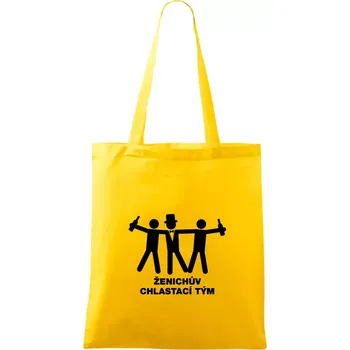 Ženichův chlastací tým - Taška bavlněná - 42 x 38 cm ( Žlutá )