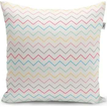 Polštář Sablio Polštář Šestibarevné klikyháky - 60x60 cm