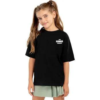 Dívčí tričko SIROKO Bavlněné dívčí tričko s krátkým rukávem Skeleton-G ČERNÁ