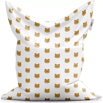 Sedací pytel Sablio Sedací vak Classic Medvídci na bílé - 150x100 cm