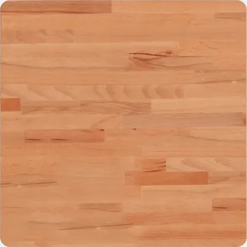 Jídelní stůl Kulatá Deska Stolu z Masivního Bukového Dřeva 50x50x1,5 cm