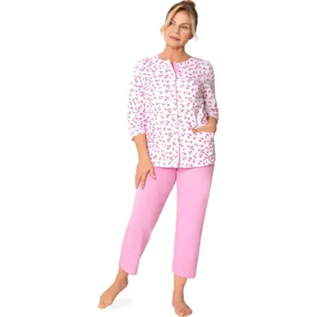 Pánské pyžamo 201 DÁMSKÉ PYŽAMO MARIA tmavě růžová M