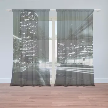 Záclona Sablio Záclony Noční ulice: 2ks 150x250cm