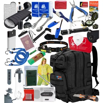 turistický batoh Vojenský Batoh GOPACK OK 30l 20-40l černý