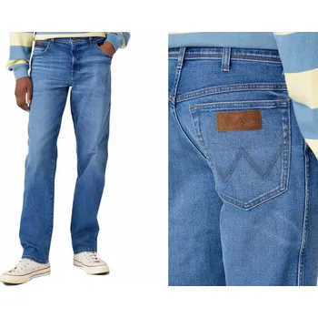 Pánské džíny WRANGLER Texas pánské džíny s rovnou nohavicí Modré W38 L30