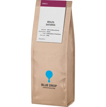 Káva Káva zrnková Arabica Blue Drop Coffee Roasters Brazílie Daterra 340 g