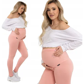 Dámské legíny Formommy těhotenské legíny dlouhé bavlna oranžové velikost S