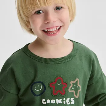 Chlapecká mikina Reserved - Bavlněné tričko s dlouhými rukávy - petrolejová - 066FI-67X - 066FI-67X-86