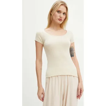 Dámské tričko Vlněné tričko American Vintage RAX18CH24 béžová 02X, vel. S