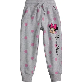 Dívčí tepláky DISNEY MINNIE PUNTÍKY šedé Velikost: 134