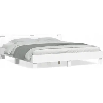 Postel Jednolůžková postel imitace dřeva GV1 160x200 bílá