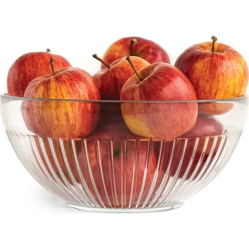 Salátová Salátová Miska průhledná průměr 22 cm velká SKLO POLSKÉ Glasset