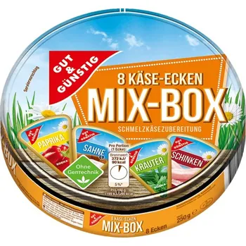 G&G Tavený sýr XXL MIX 4 druhy 8 ks, 250g - originál z Německa