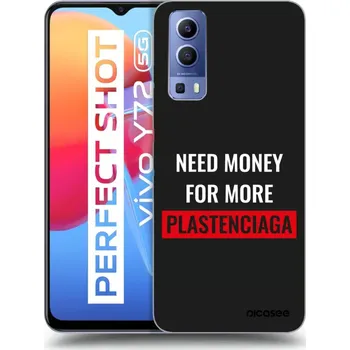 Pouzdro na mobilní telefon Picasee silikonový průhledný obal pro Vivo Y72 5G - More PLASTENCIAGA