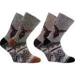 Pánské termo ponožky Jelen - 43-46 / zelená