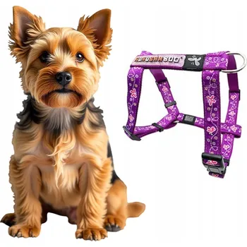 Postroj pro psa POHODLNÉ FIALOVÉ POSTROJE PRO PSA GUARD BEZ TLAČENÍ, NASTAVITELNÉ, VELIKOST S