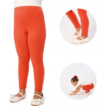 Dívčí legíny Dívčí legíny dlouhé bavlna MS10-225 Červené 134