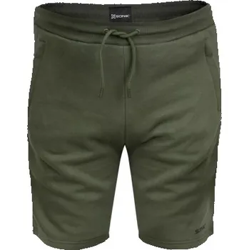 Rybářské oblečení Sonik Kraťasy Green Fleece Shorts - M