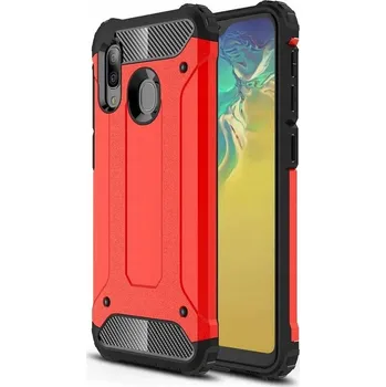 Pouzdro na mobilní telefon Zadní Kryt Pskom pro Samsung Galaxy A40 červený