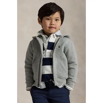 Chlapecká mikina Polo Ralph Lauren - Dětská mikina 110-128 cm 322547626002 šedá 90X, vel. 122-128