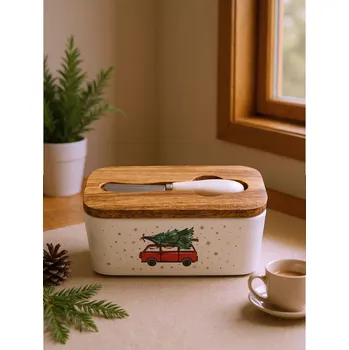 Sinsay - Mísa na máslo s nožem - bílá - 741GR-00X - 741GR-00X-ONE