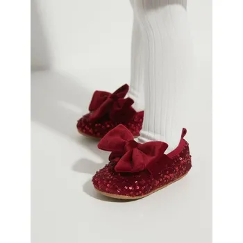 Sinsay - Baletní střevíce s flitry a mašlí - kaštanová - 427GM-83X - 427GM-83X-21