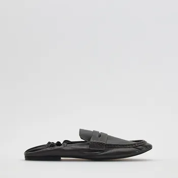 Dámské mokasíny Reserved - Kožené mokasíny - tmavě hnědá - 899FE-89X - 899FE-89X-41