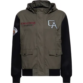 Dámská bunda Přechodní bundy Rockabilly z King Kerosin - Bunda s kapucí California - Muži - zelená