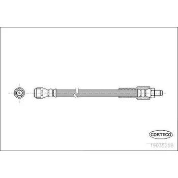 Brzdová hadice Brzdová hadice CORTECO 19035288