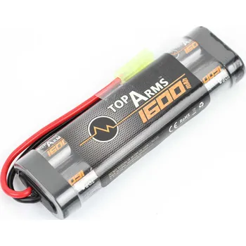 Baterie pro airsoftovou zbraň Akumulátor TopArms NiMH 9,6V 1600mAh - Mini block