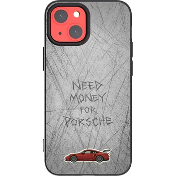 Pouzdro na mobilní telefon Picasee silikonový černý obal pro Apple iPhone 13 mini - Garage Scratch