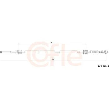 Tažné lanko, ruční převodovka COFLE 2CB.FI038