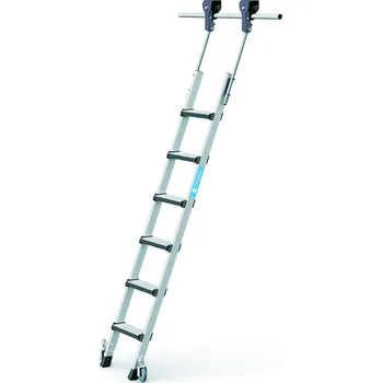 Žebřík ZARGES Pojízdný regálový žebřík Comfortstep Trec LH, 41412, Počet stupňů: 6
