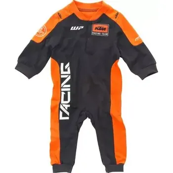 Kojenecký overall a Dětský dlouhý overal KTM BABY TEAM ROMPER SUIT barva černá/oranžová velikost 62/0-3 měsíců