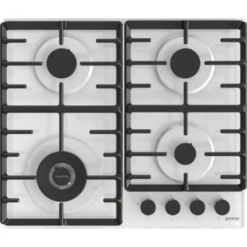 Varná deska Plynová varná deska Gorenje GTW642SYW bílá sklo 60 cm