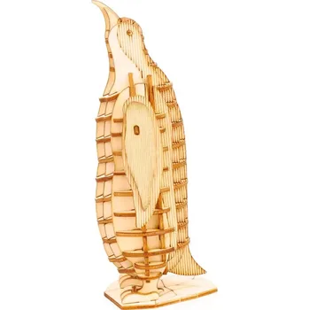 Puzzle RoboTime dřevěné 3D puzzle Tučňák