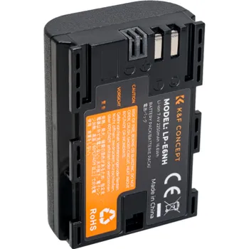 K&F LPE6NH 2000mAh Digital Camera Battery*1pc, for Canon Camera Charger