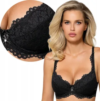 Podprsenka Černá push-up podprsenka Róża, velikost 80B