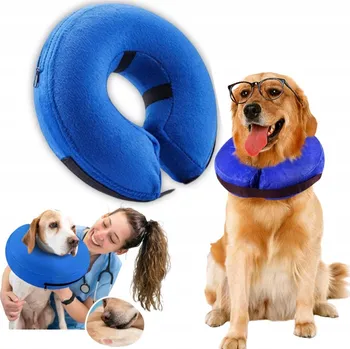 Obojek pro psa Pooperační nafukovací ochranný límec pro psy S, měkký, nastavitelný